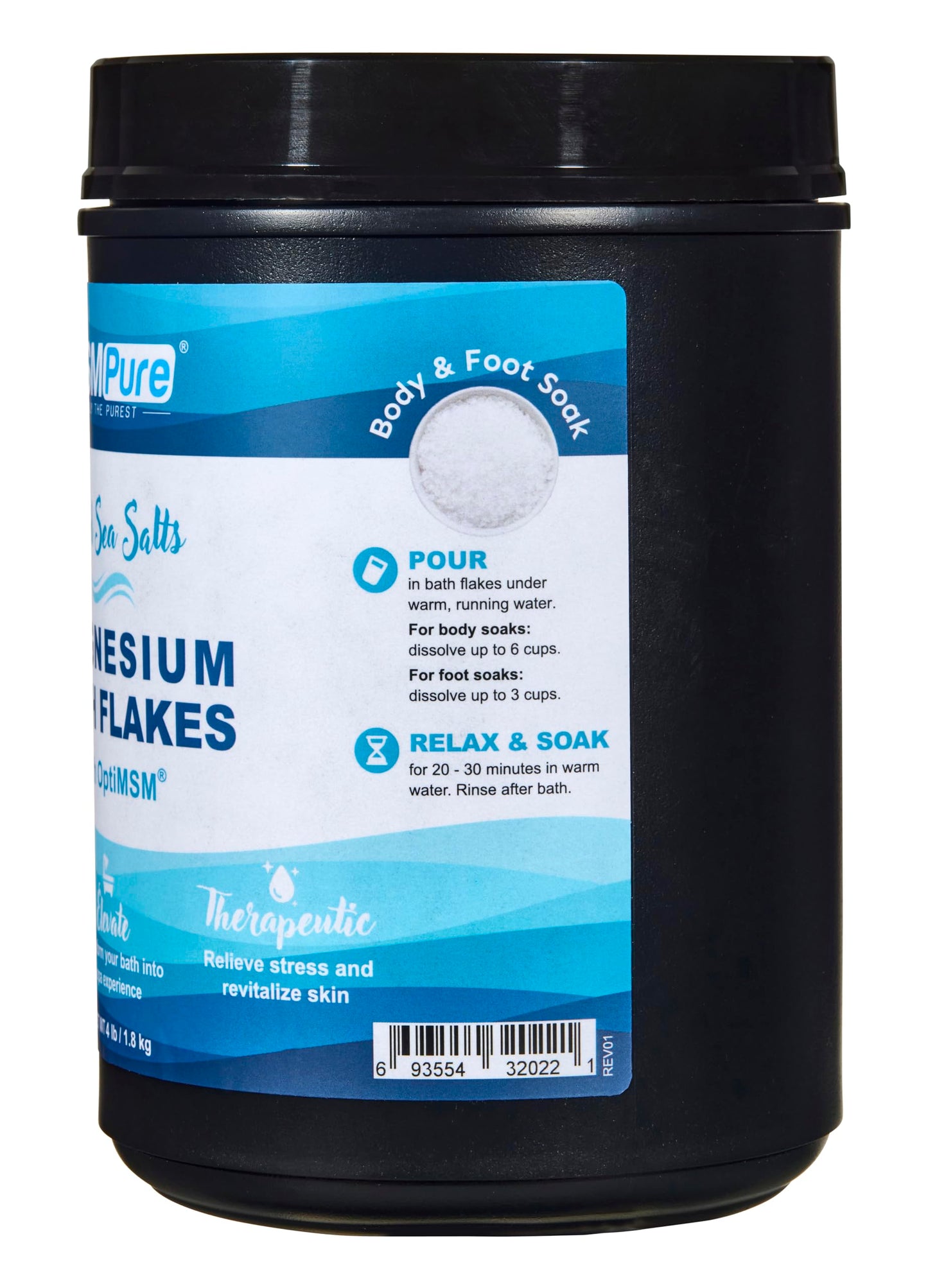 MSMPure Magnesium Bath Flakes with MSM - Dead Sea Magnesium Chloride for Muscle Recovery, Joint Relief & Relaxation - Epsom Salt Alternative Beauty and Personal Care KALA HEALTH