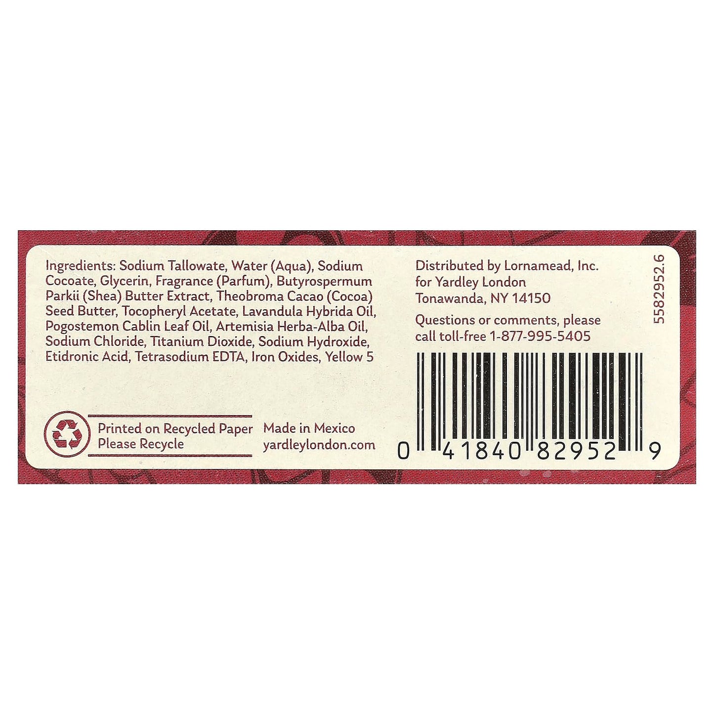 Yardley London Nourishing Bath Bar, Cocoa Butter, 4 oz (113 g) Beauty & Personal Care YARDLEY LONDON
