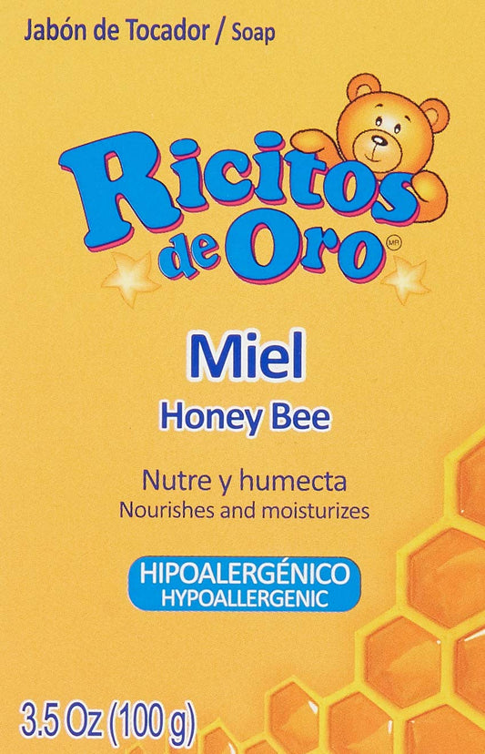 Miel Ricitos de Oro Hand Soap | Hypoallergenic Bar Soap for Baby, Honey Moisturizing Bath Soap; 3.5 Ounces Beauty & Personal Care Ricitos de Oro