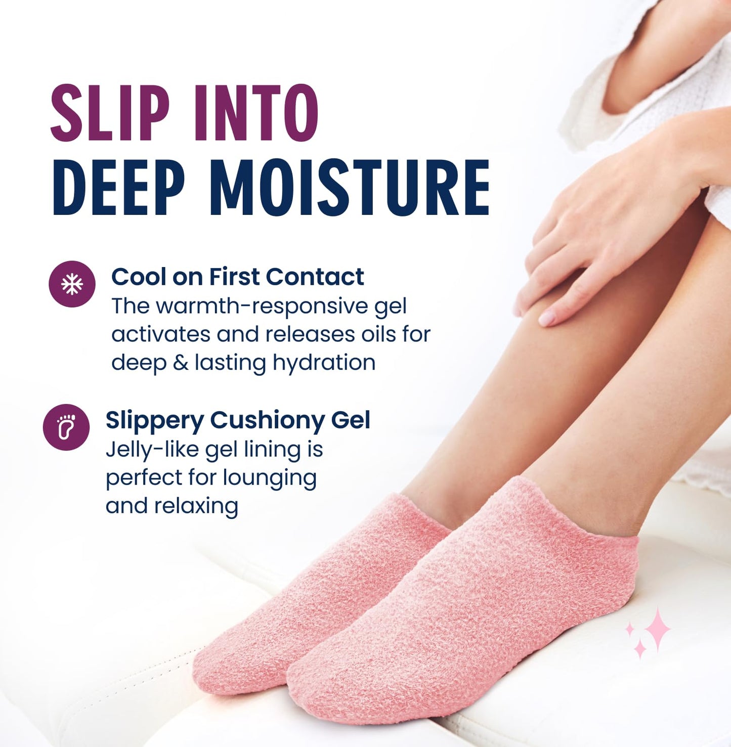Dr. Frederick’s Original Moisturizing Gel Socks for Men & Women - Dry Feet & Cracked Heel Treatment - Full Foot Gel Lining with Mango Butter, Shea Beauty and Personal Care Dr. Frederick's Original
