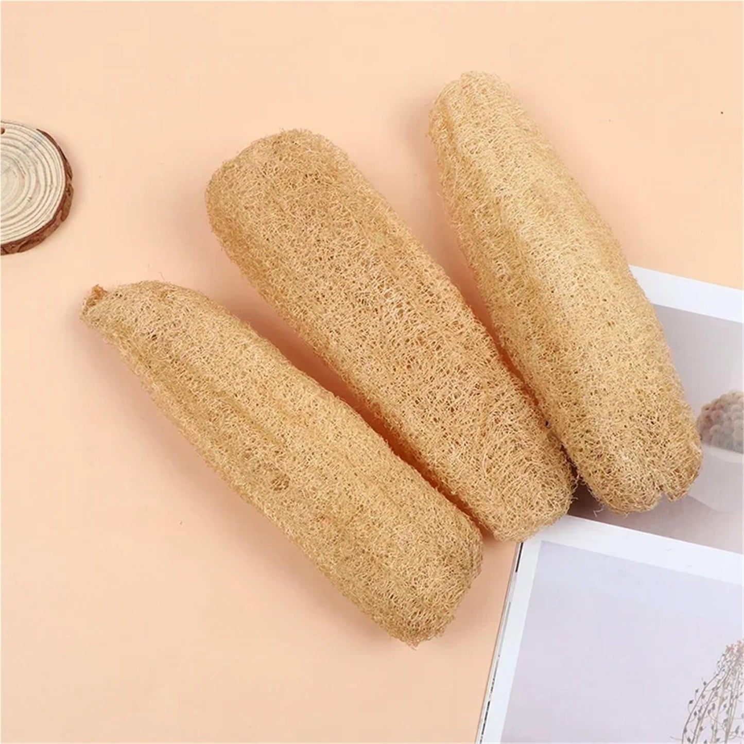 Full Loofah Natural Exfoliating Biodegradable Loofah Sponge Cellulose Natural Shower Sponge Scrubber for Kitchen Bathroom(20-29cm) Beauty and Personal Care HIVJEEDYH