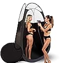KobbTan Large Deluxe Spray Tan Tent - Pop Up Tent Portable Tanning Booth with Carry Case - Clear Window for Perfect Spray Tanning - Extraction Fan Beauty & Personal Care KOBBTAN
