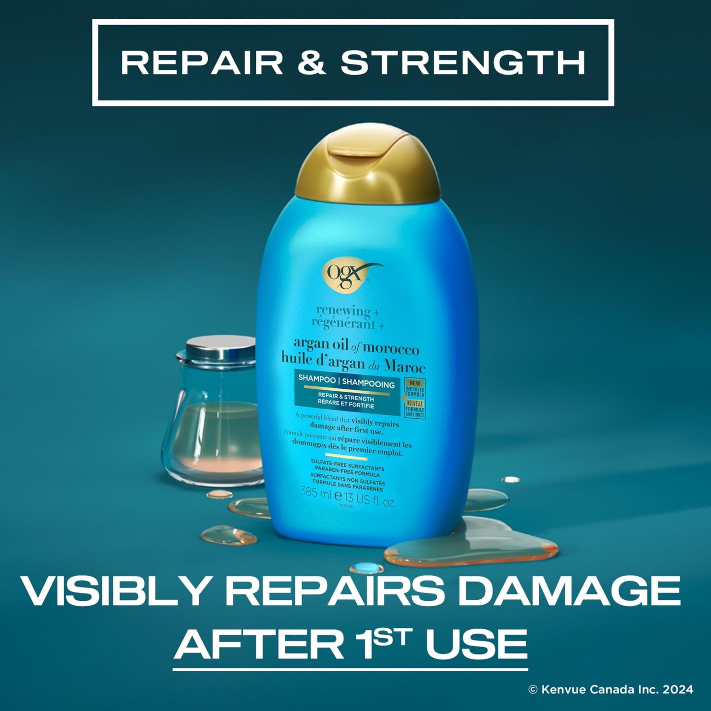 OGX Renewing Moroccan Argan Oil Shampoo - 385ml Beauty & Personal Care OGX