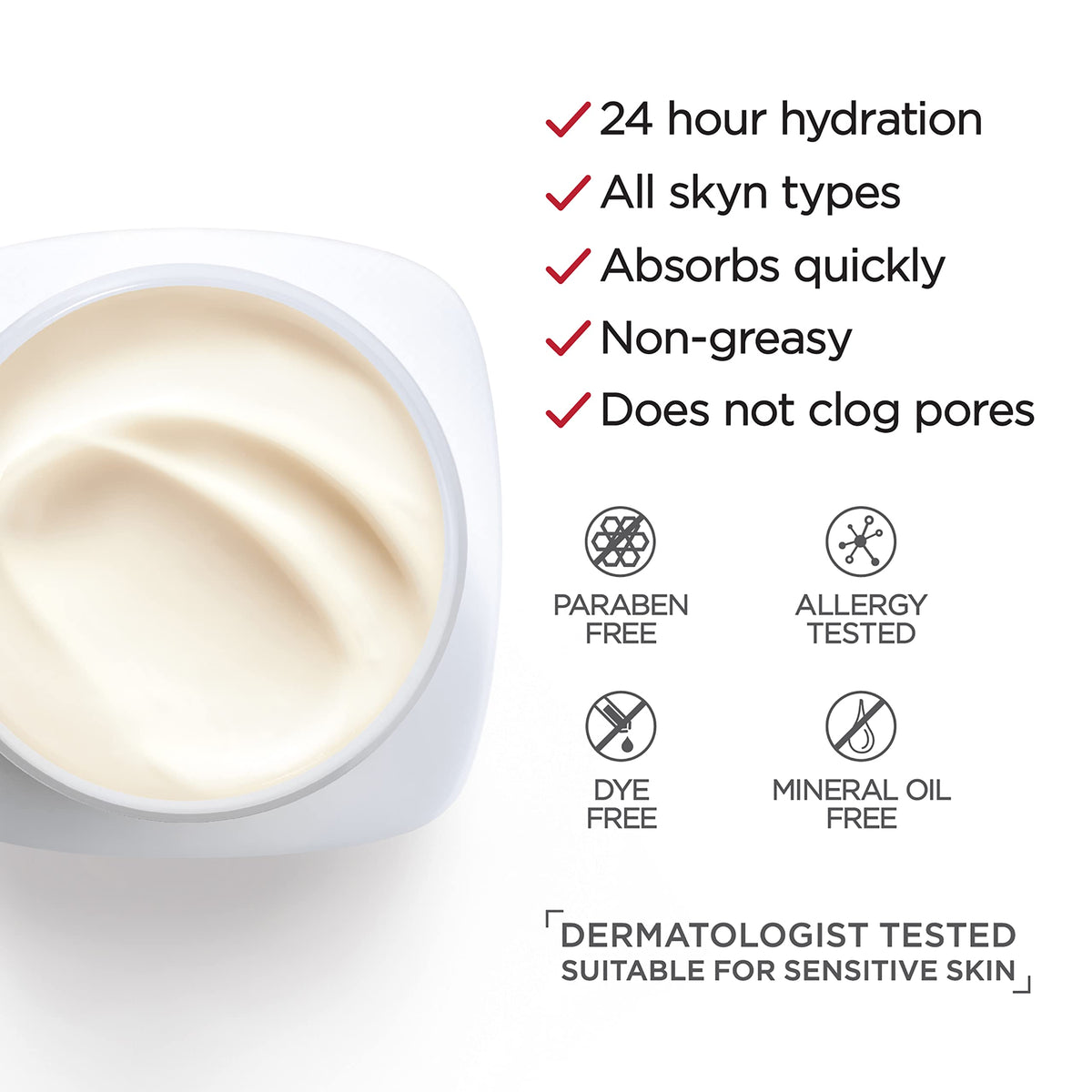 L’Oreal Paris Revitalift Anti Aging Face and Neck Cream, Smoothing and Firming Moisturizer for 24HR Hydration, Pro-Retinol, Centella Asiatica