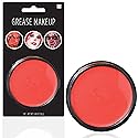 amscan Red Grease Makeup - 0.49 oz. (Pack of 1) - Pigmented & Long-Lasting Formula Perfect for Halloween & Theatrical Performances Beauty & Personal Care Amscan