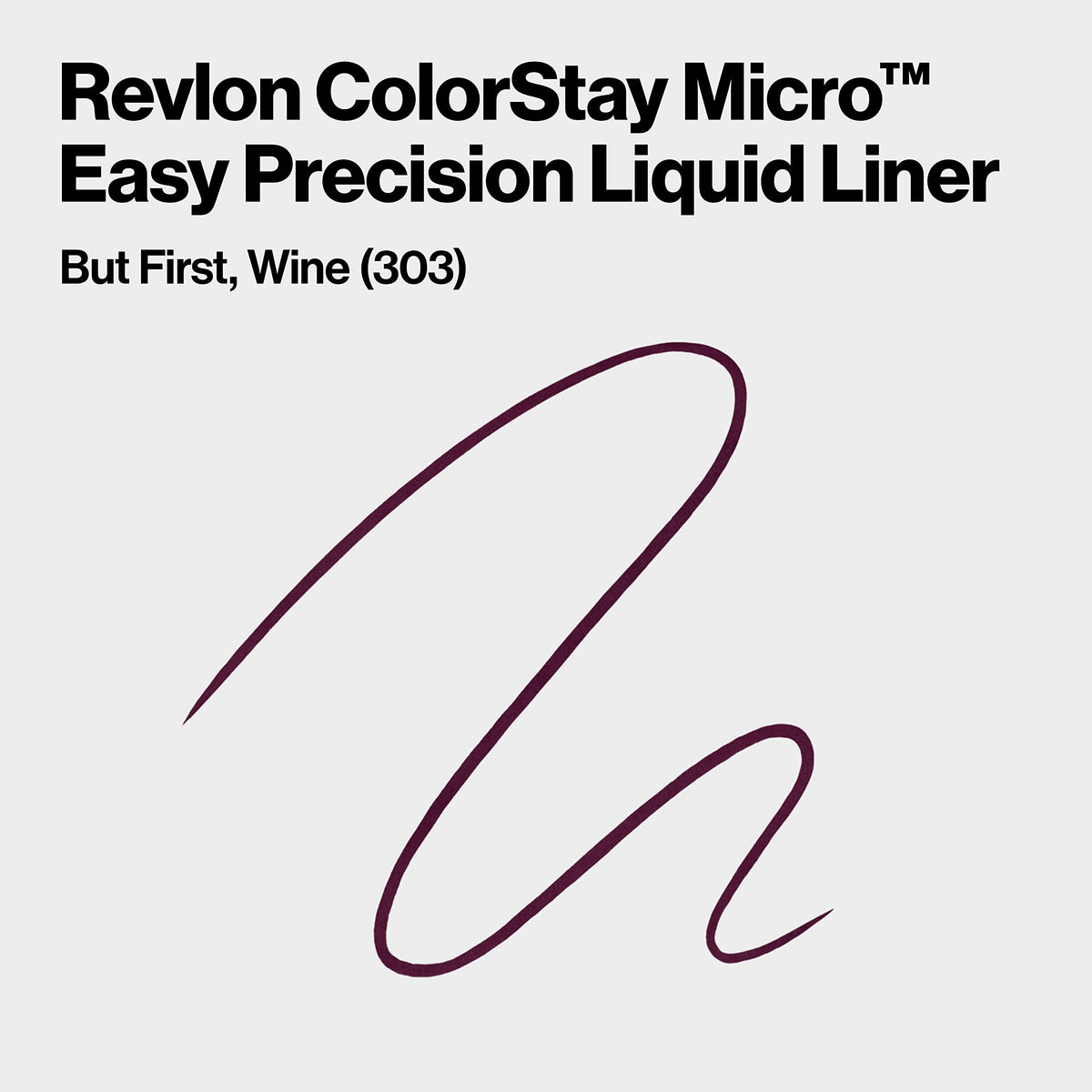 REVLON ColorStay Micro Easy Precision Liquid Eyeliner, Waterproof, Smudgeproof, Longwearing with Felt Tip Applicator, 303 But First, Wine, 0.057 fl oz Beauty & Personal Care REVLON