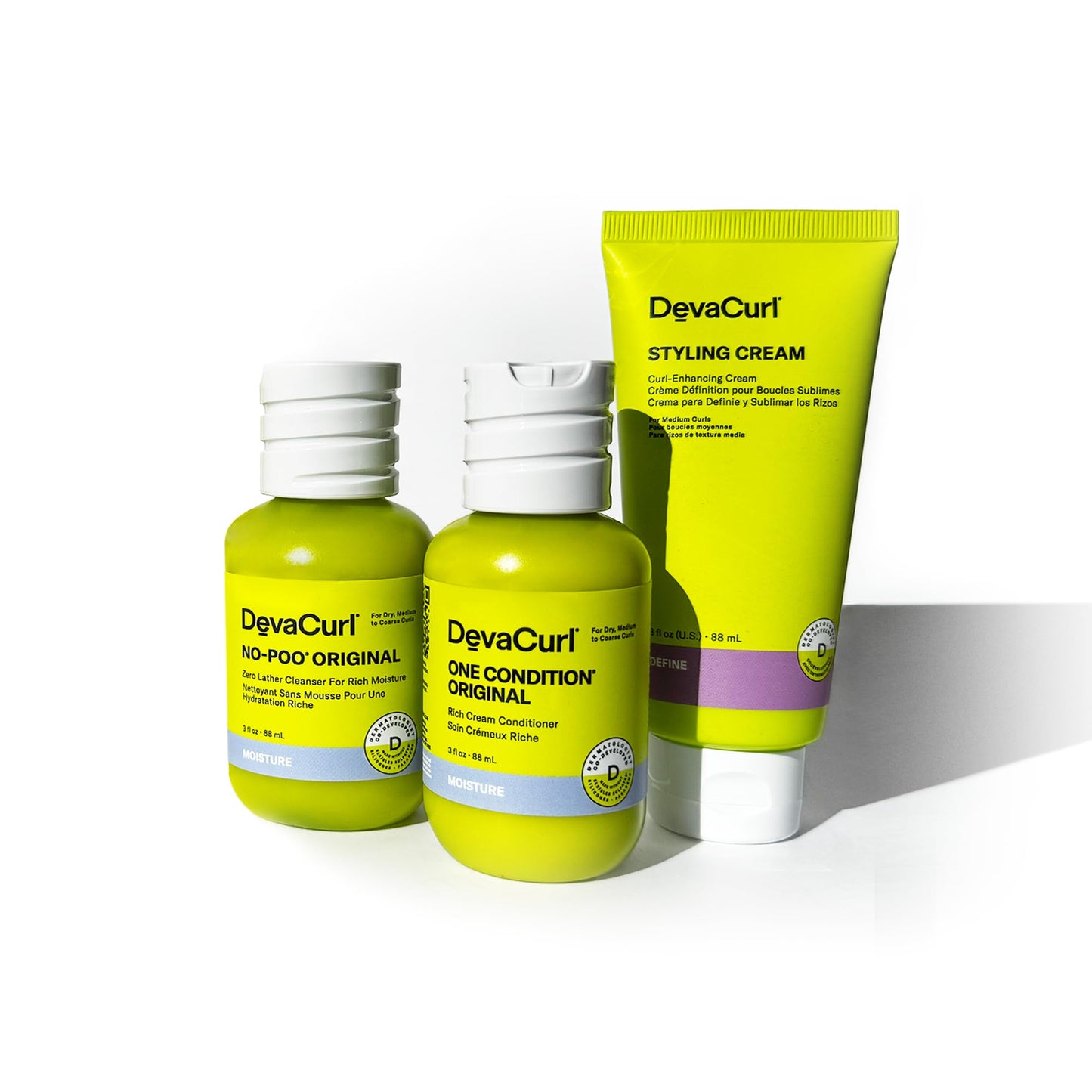 DevaCurl OG Kit | Original Curl Routine | No Poo Original | One Condition Original | Styling Cream | Travel Sizes Beauty & Personal Care DevaCurl
