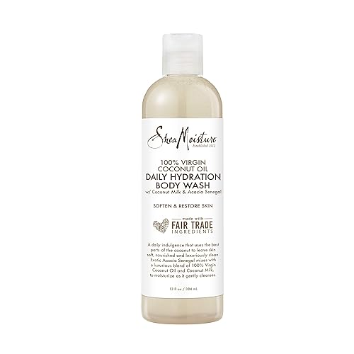 SheaMoisture 100% virgin coconut oil daily hydration bubble bath & body wash, 13 Fluid Ounce Beauty & Personal Care Shea Moisture