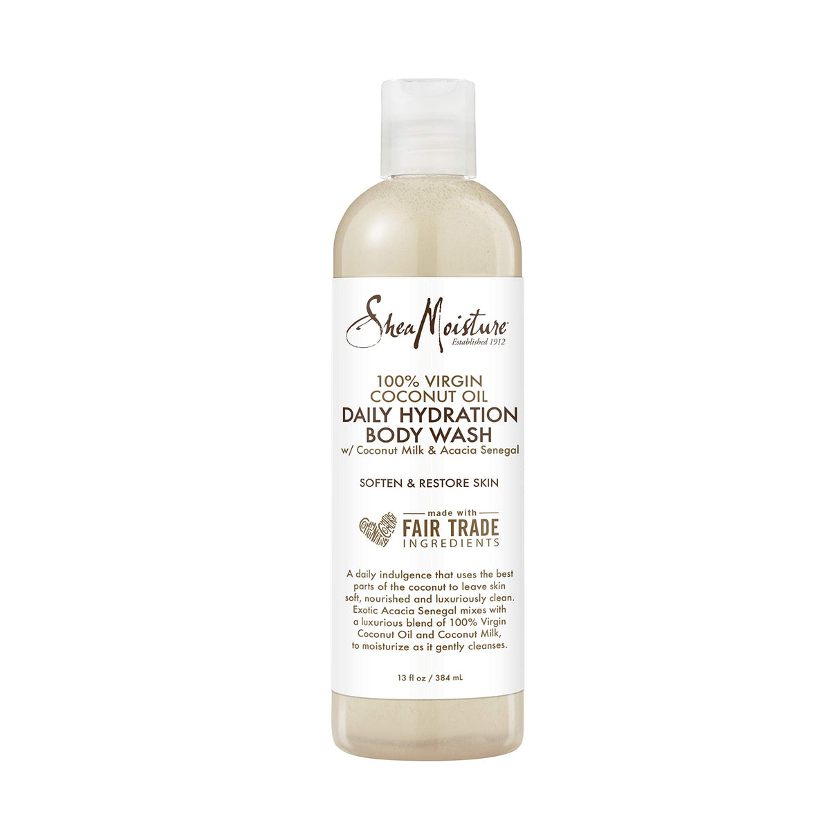 SheaMoisture 100% virgin coconut oil daily hydration bubble bath & body wash, 13 Fluid Ounce Beauty & Personal Care Shea Moisture