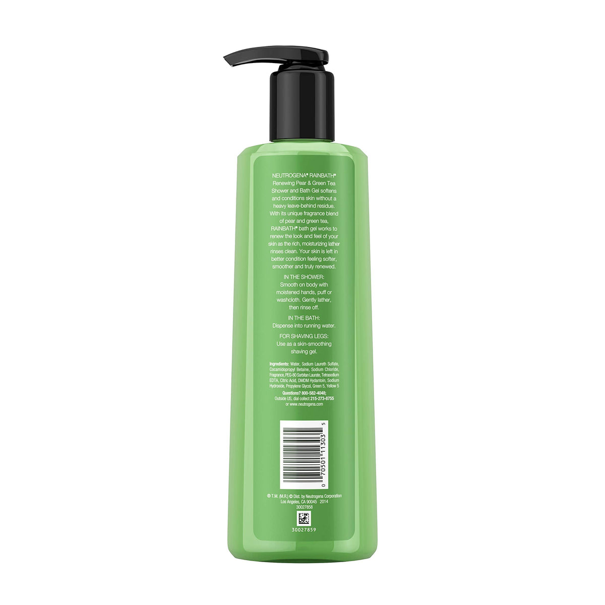Neutrogena Rainbath Renewing Shower And Bath Gel, Moisturizing Body Wash and Shaving Gel with Clean Rinsing Lather, Pear & Green Tea Scent, 16 fl. oz Beauty & Personal Care Neutrogena