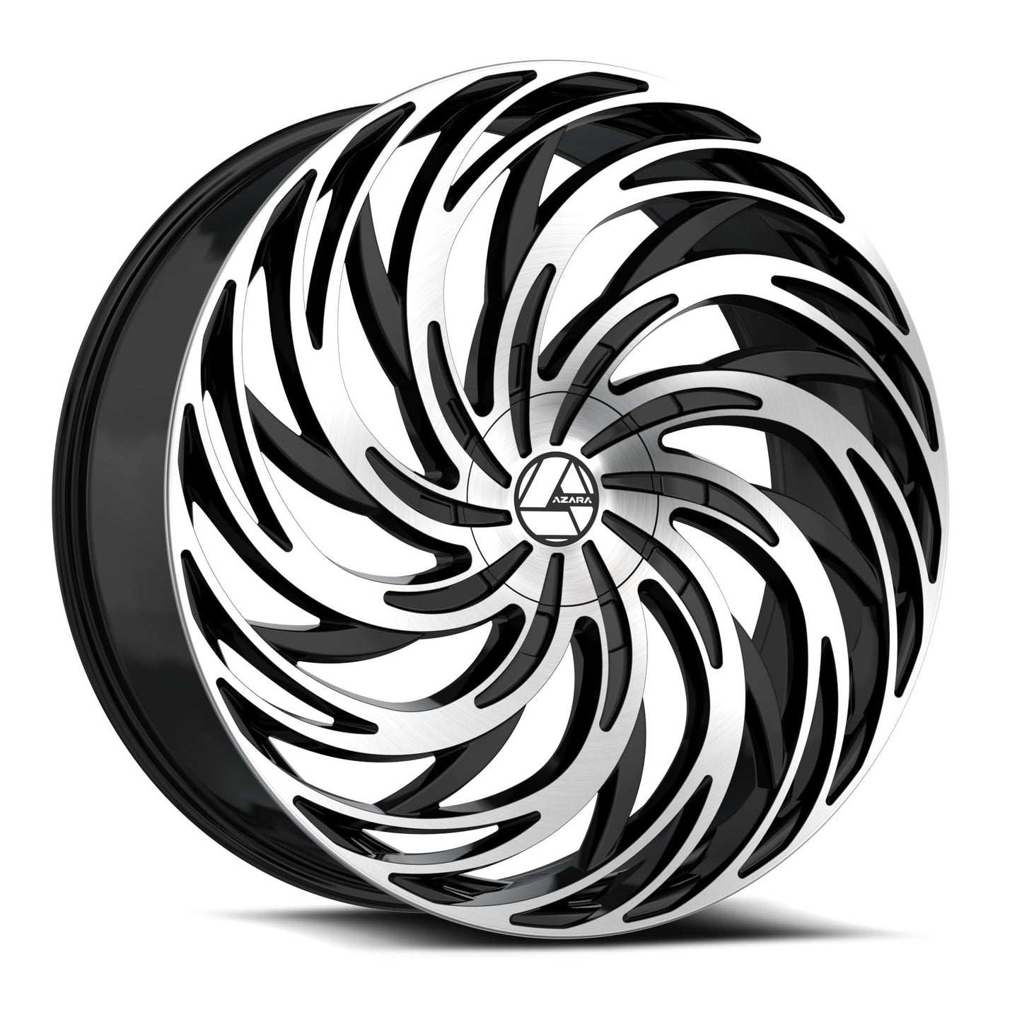 Azara AZA-531 28x9.5 6x135 6x139.7 +22 Cb 87.1 Gloss Black & Machined Beauty & Personal Care Azara