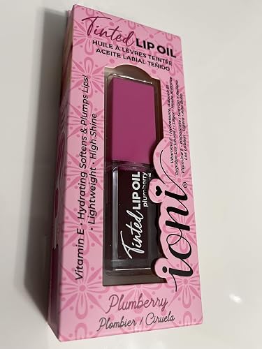 IONI Tinted Lip Oil, Plumberry, Vitamin E, Hydrating, Softens & Plumps Lips, Lightweight, High Shine, 0.17 FL OZ Beauty & Personal Care IONI