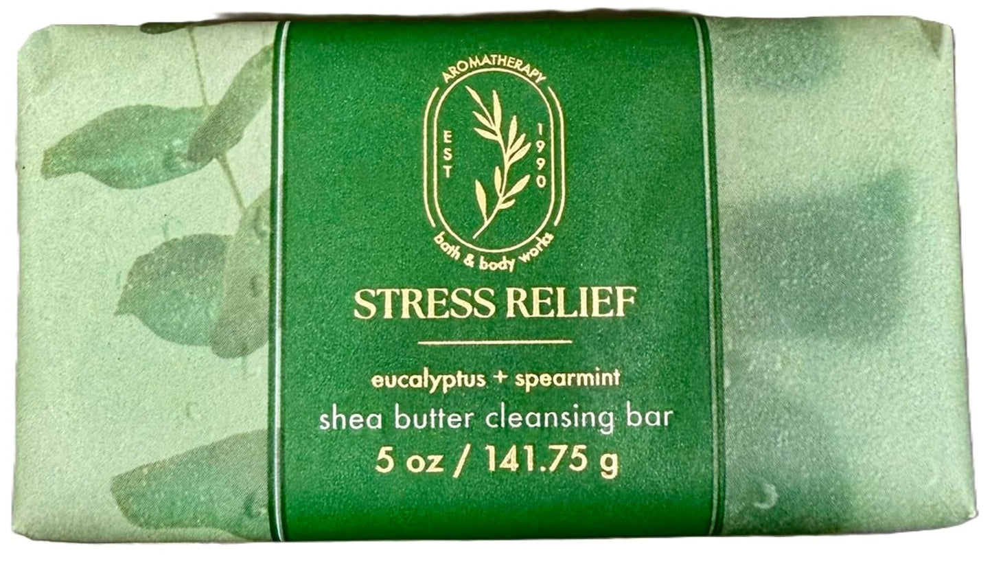 Bath & Body Works Shea Butter Cleansing Bar - Soap Bar - 5 oz each (Eucalyptus and Spearmint) Beauty & Personal Care Bath & Body Works