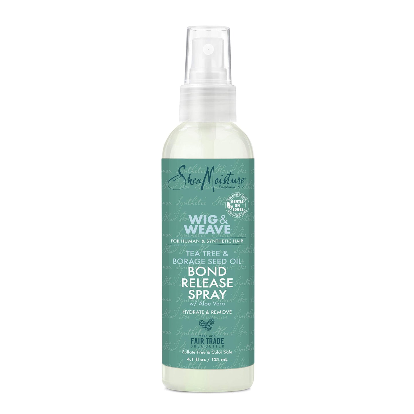 SheaMoisture Bond Release Hair Spray for Wig and Weave, Tea Tree and Borage Seed, Alcohol Free Hairspray, 4.1 Oz Beauty & Personal Care Shea Moisture