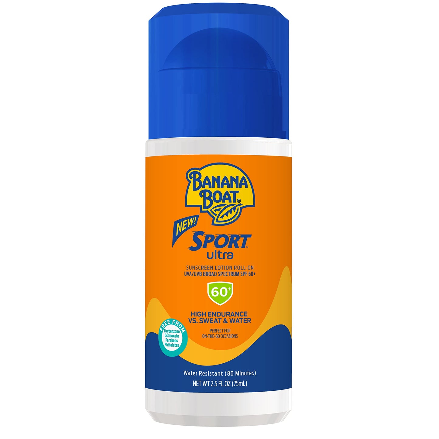 Banana Boat Sport Ultra SPF 60 Roll On Sunscreen, 2.5Fl Oz | Travel Size Sunscreen Roller, Roll On Sunblock SPF 60, Oxybenzone Free, Water Resistant Beauty & Personal Care Banana Boat