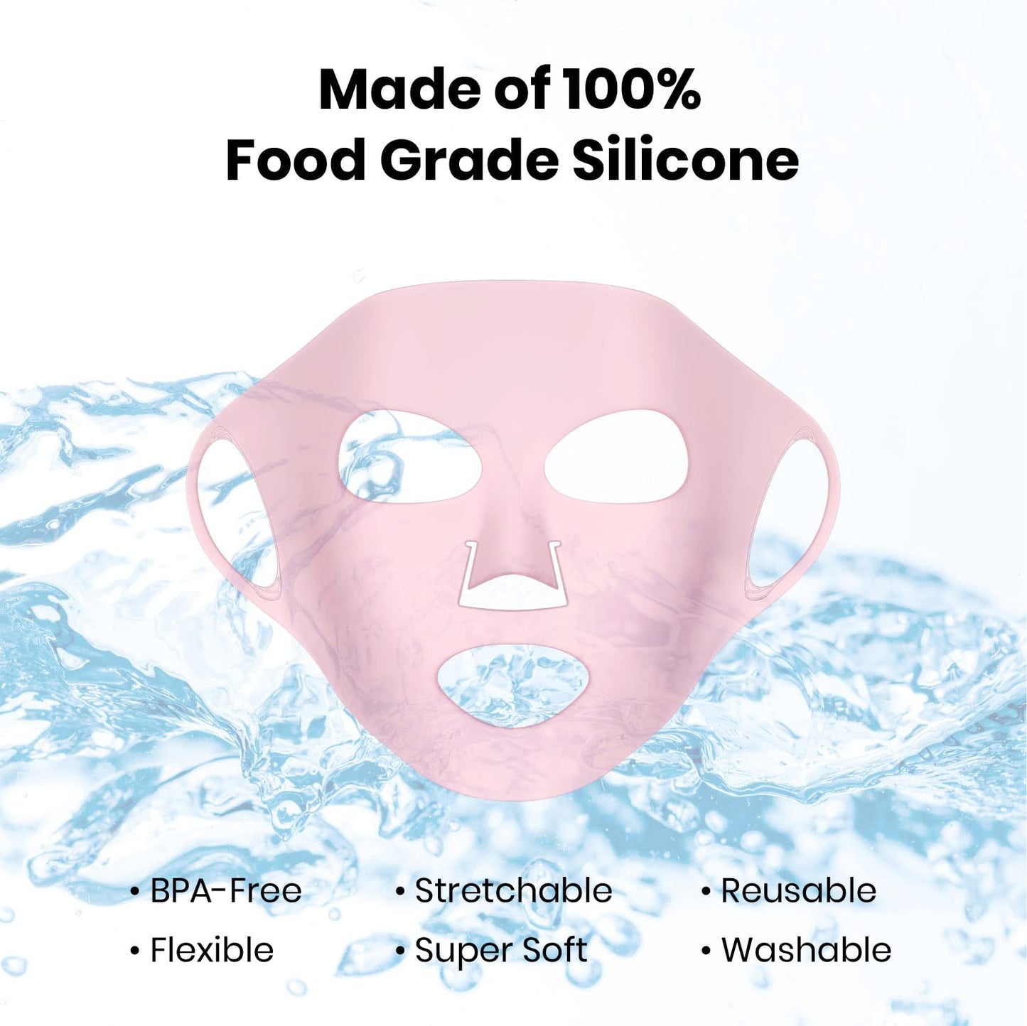Lindo Silimask - Reusable Anti-Wrinkle Silicone Face Mask Holder for Sheet Masks, Moisturizing Facial Mask Cover, Prevent Evaporation, Beauty Face Beauty & Personal Care Lindo