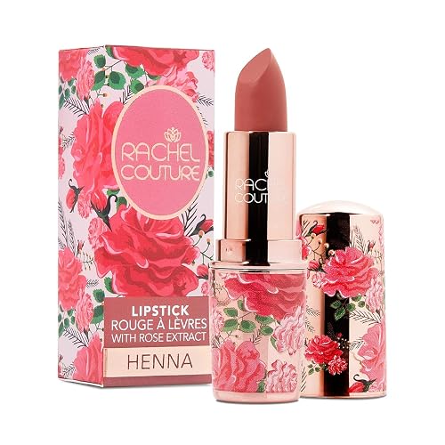 Rachel Couture Matte Lipstick with High Impact Color | Vegan & Cruelty Free | Infused with Rose Extract - 0.12 Oz - Henna Beauty & Personal Care Rachel Couture