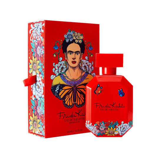 Frida Kahlo Red Deluxe Edition Eau de Toilette Spray for Women - Warm Floral Scent w/Rose, Grapefruit, Jasmine, Vanilla, Cedarwood - Long-Lasting