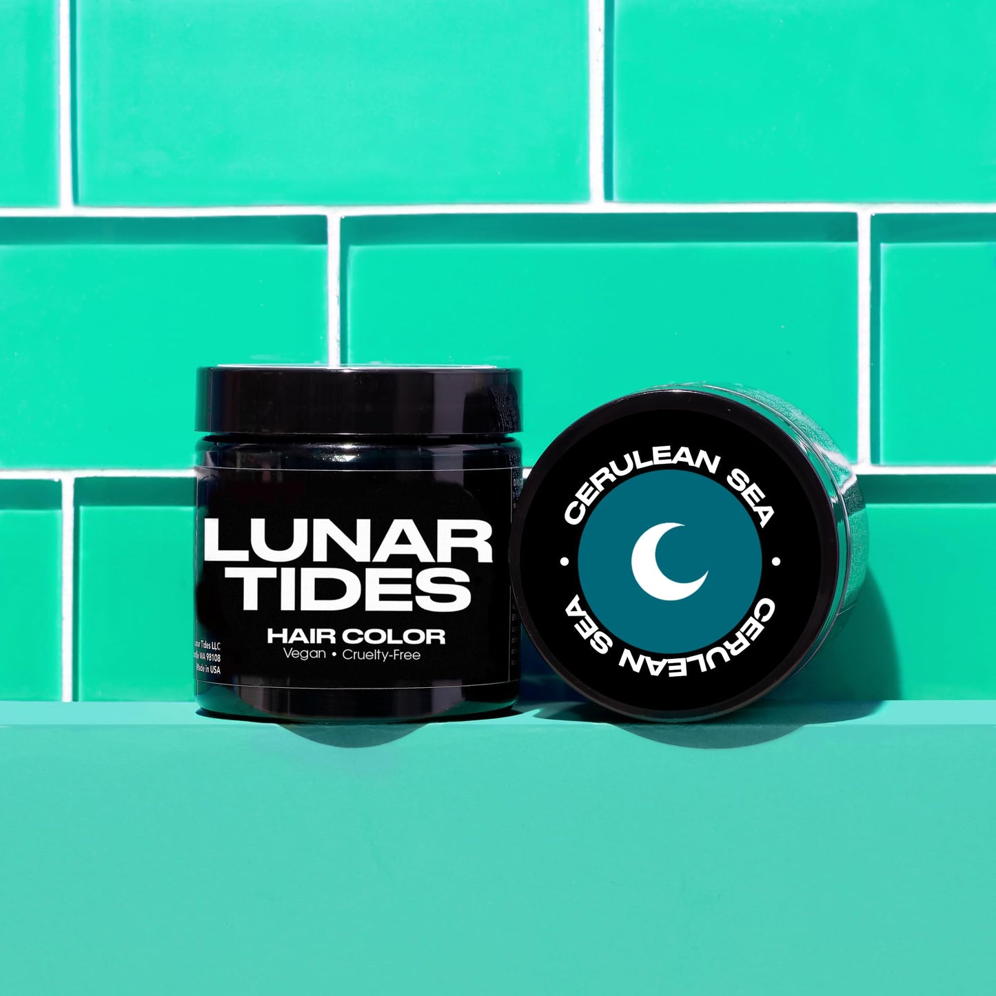 Lunar Tides Semi-Permanent Hair Color (43 colors) (Cerulean Sea, 4 fl. oz.) Beauty & Personal Care Lunar Tides