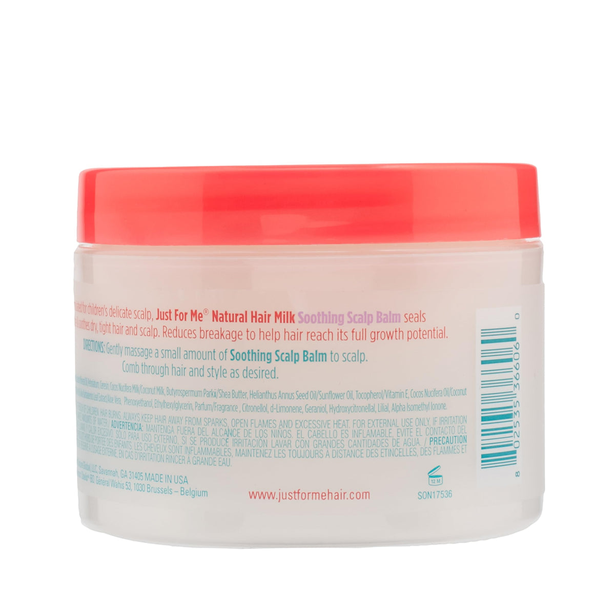 Just For Me Hair Milk Soothing Scalp Balm Jar, 6 Ounce