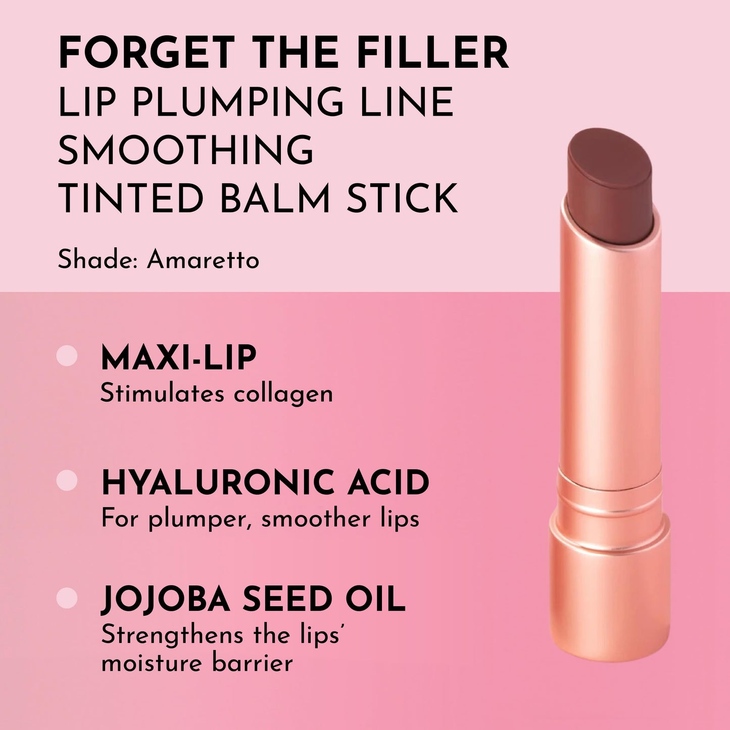 LAWLESS Women's Forget the Filler Lip Plumping Line Smoothing Tinted Balm, Amaretto, 0.09 Ounce Beauty and Personal Care LAWLESS