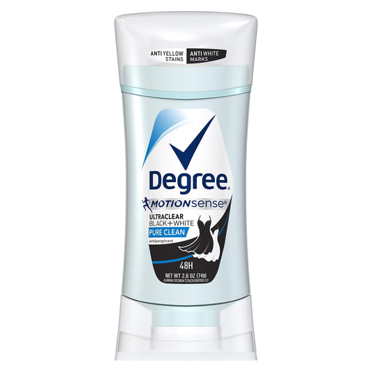 Degree UltraClear Antiperspirant for Women Protects from Deodorant Stains Pure Clean Deodorant for Women 2.6 oz Beauty and Personal Care Degree
