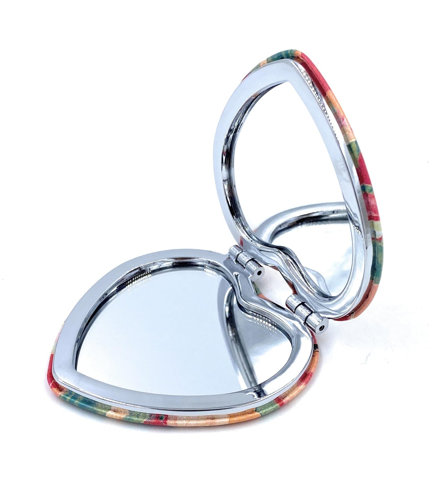 Aeisage Compact Mirror Heart Shape Pocket Mirror Floral Purse Mirror Small Travel Mirror Abstractive Art Print Meaningful Gift for Women Beauty & Personal Care Aeisage
