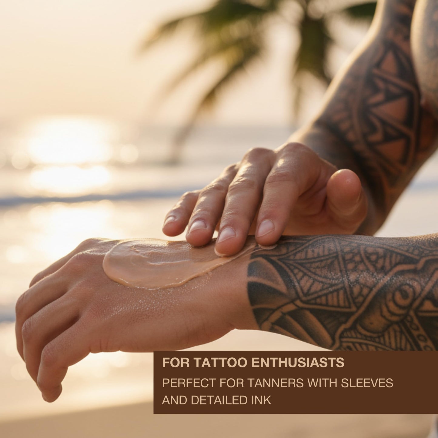 Tattoo Safe Tanning Bed Lotion - Indoor Dark Tanning Accelerator with Fade Protection | Tattoo Color Enhancer & Hydrating Skin Formula | 6.76 Fl Oz Beauty & Personal Care Onyx
