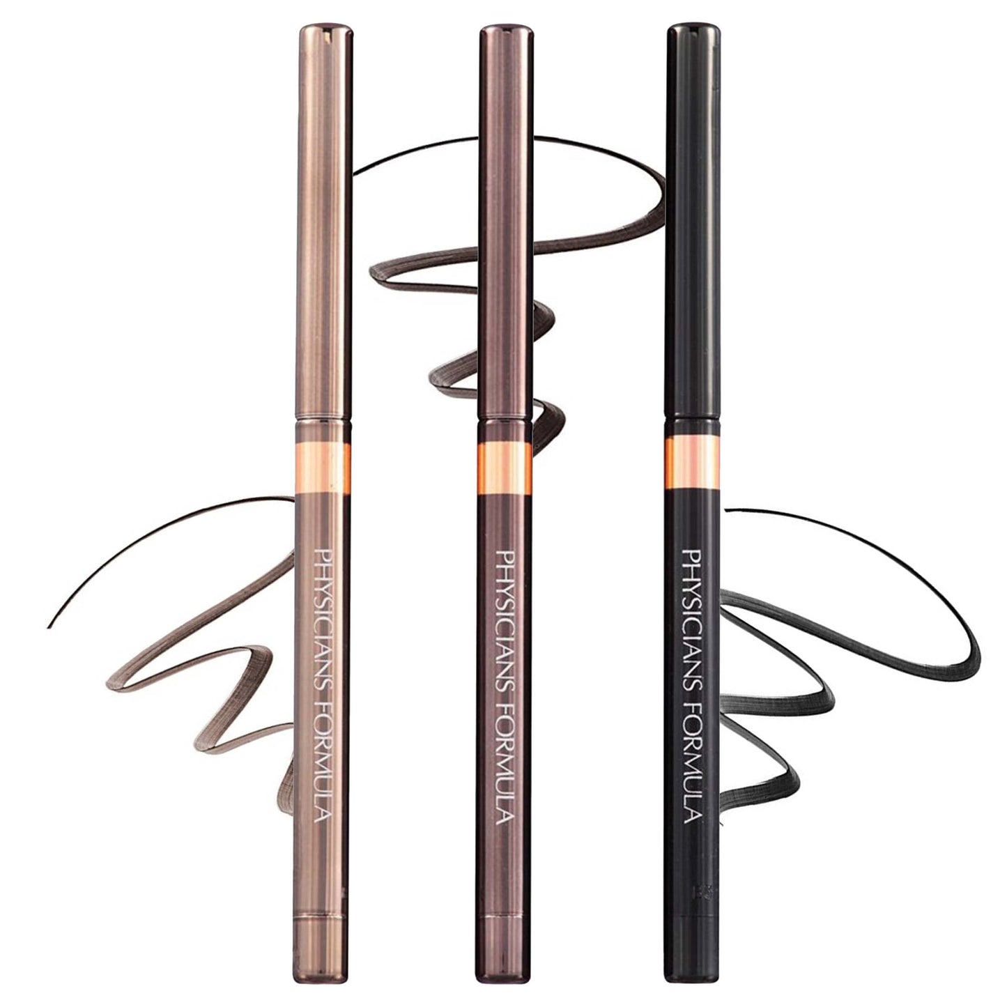 Physicians Formula Shimmer Eyeliner Pencil Set Of 3, Black, Dark Brown, Brown, Custom Eye Enhancing Eyeliner Trio, Dermatologist Approved Beauty & Personal Care Physicians Formula