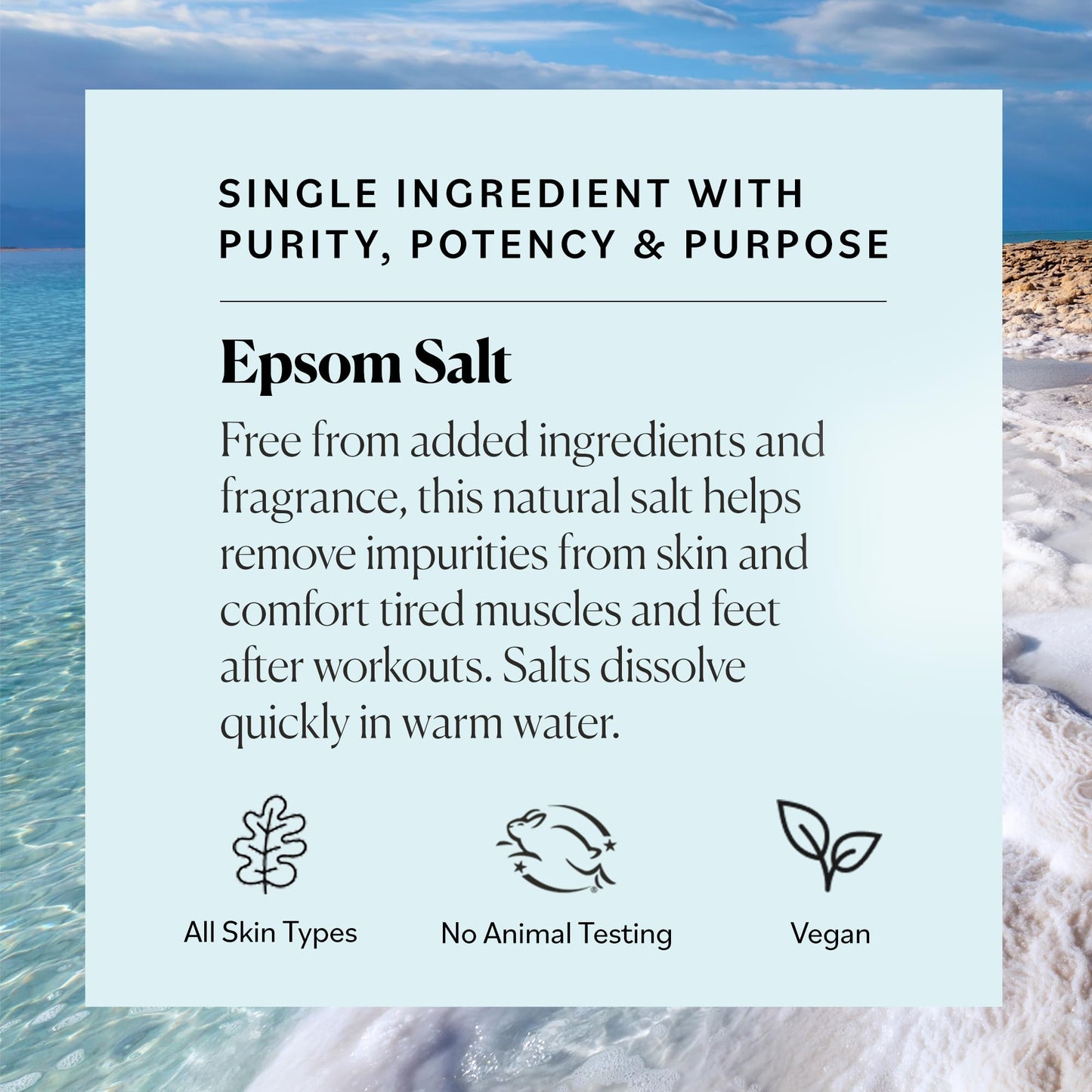 Sky Organics - Epsom Salt Bath Soak, 5 lbs - Magnesium Sulfate USP - 100% Pure, Medium Grain - Unscented - Soaking Bath Salts - Resealable Bag Beauty and Personal Care Sky Organics