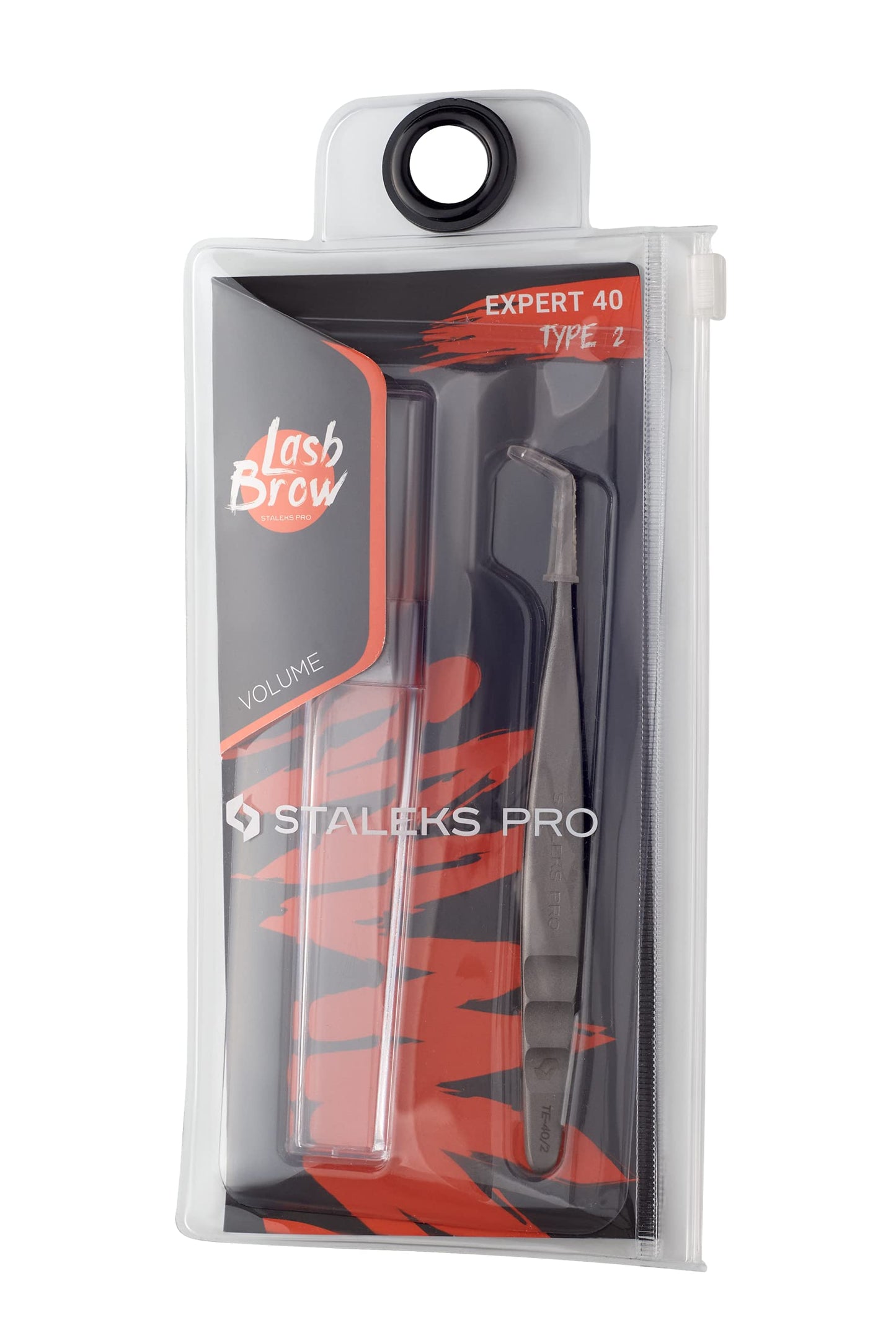 STALEKS PRO Eyelash Tweezers, Silver, Ergonomic, Stainless Steel Beauty and Personal Care STALEKS PRO