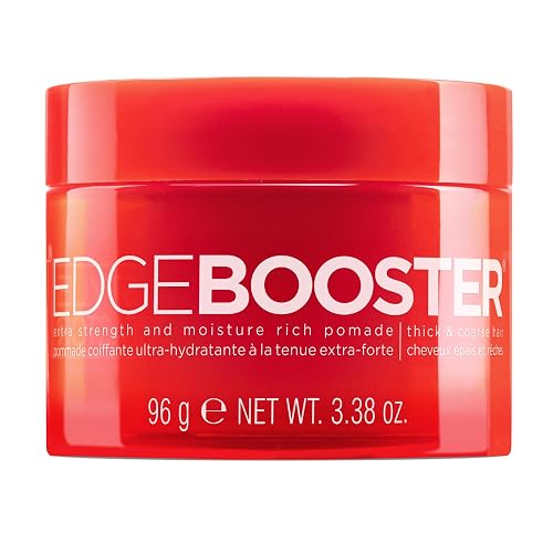 Style Factor Edge Booster Extra Strength & Moisture Rich Pomade | Strong Hold Edge Control Gel for Thick & Coarse Hair | High Shine, Non-Greasy Beauty & Personal Care Style Factor