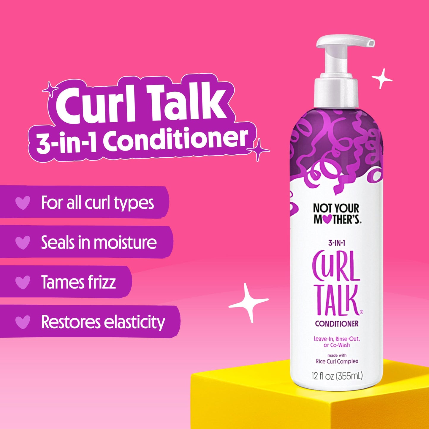 Not Your Mother's Curl Talk Shampoo and Conditioner Set for Curly Hair - (2 Pack) 12 fl oz - Shampoo and Conditioner for Women with All Curl Types Beauty & Personal Care Not Your Mother's