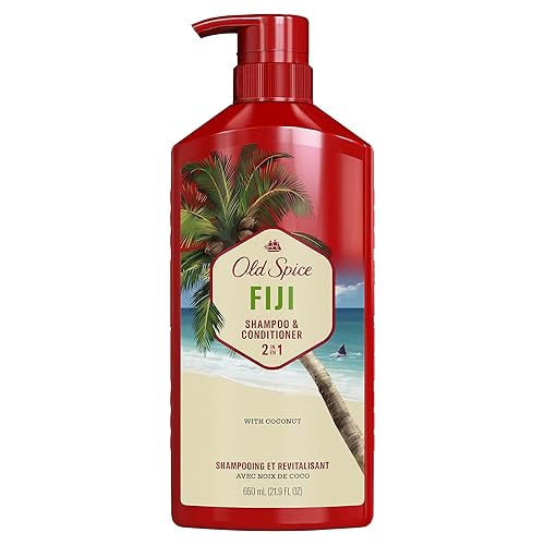 Old Spice Fiji 2-in-1 Shampoo and Conditioner for Men, 22 Fl Oz Beauty & Personal Care Old Spice