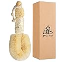 Dry Brushing Body Brush - Dry Skin Brushes Vegan Natural Sisal Bristles for Lymphatic Drainage and Cellulite, Exfoliating Body Scrubber for Bath Beauty & Personal Care DYS Farm