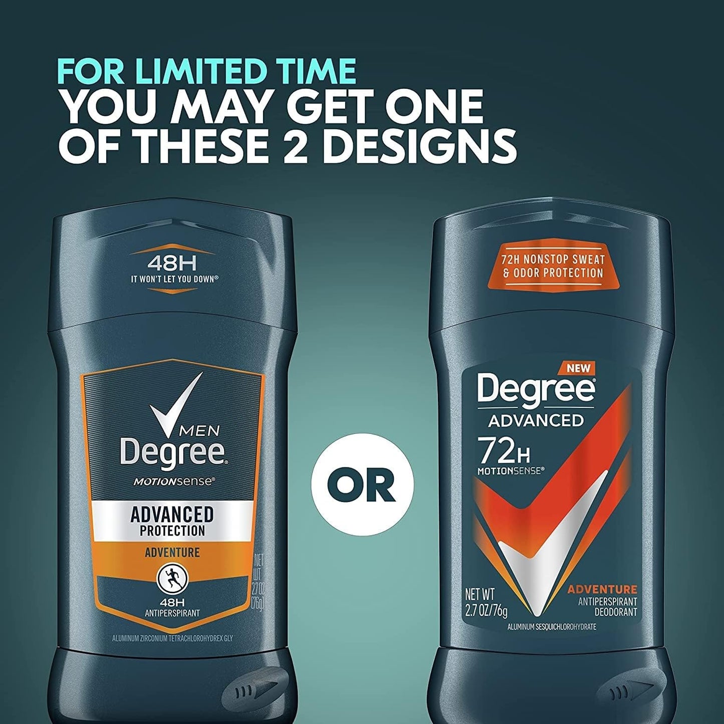 Degree Men Adventure Advanced Protection Antiperspirant Deodorant Stick,2.7 Ounce (Pack of 3) Beauty and Personal Care Degree