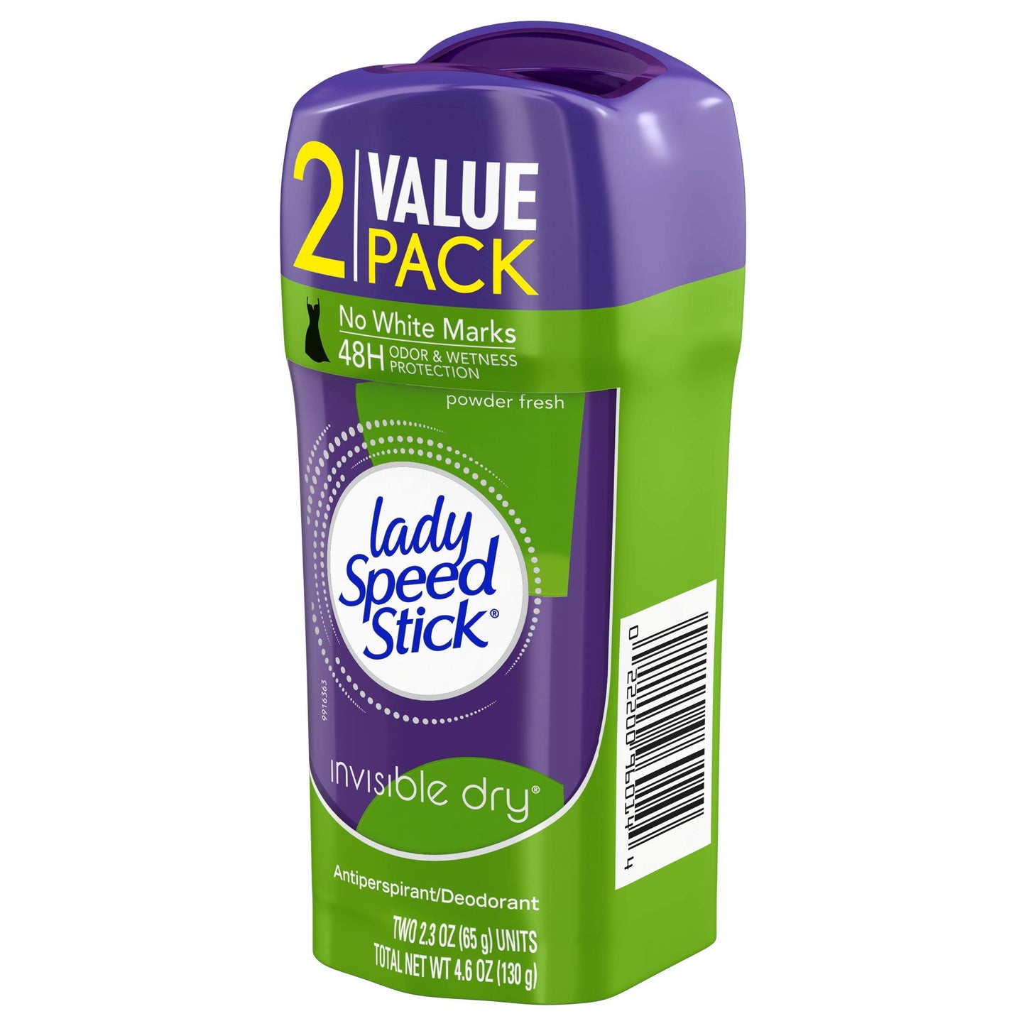 Lady Speed Stick Antiperspirant, Invisible Dry Powder Fresh, Twin, 2.3 Oz, Pack of 2 Beauty and Personal Care Lady Speed Stick