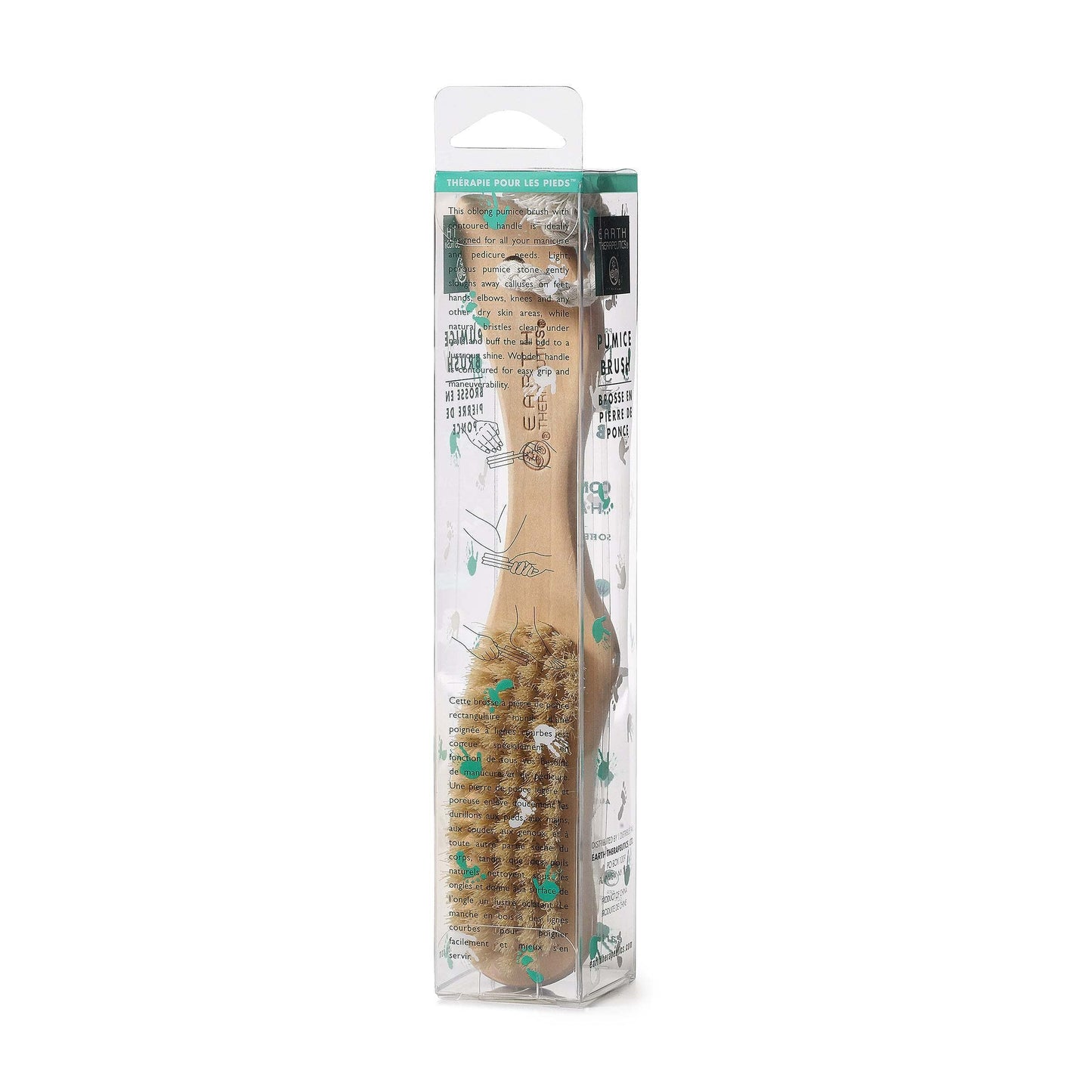 Earth Therapeutics Natural Sierra Pumice Brush w/Contour Handle Beauty & Personal Care Earth Therapeutics