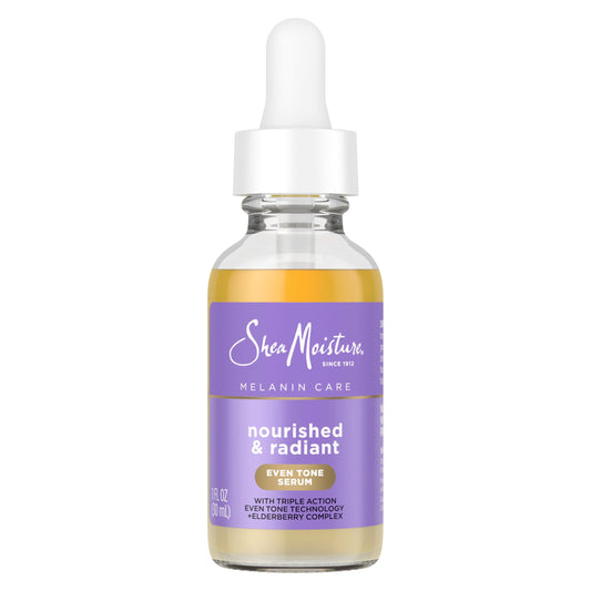 SheaMoisture Melanin Care Even Tone Serum Nourished & Radiant for Clearing & Smooth Complexion, with Triple-Action Even Tone +Elderberry Complex, 1 fl Beauty & Personal Care Shea Moisture