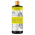 Dr Jacobs Naturals Authentic African Black Liquid Soap with Sensual Monoi Scent | All-In-One Face Wash, Sensitive Skin Body Wash, Shampoo, Shaving Beauty & Personal Care DR.JACOBS NATURALS