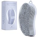 MainBasics Silicone Body Scrubber Dual-Sided Shower Loofah and Exfoliator (Frosted Sky, Exfoliate) Beauty & Personal Care MainBasics