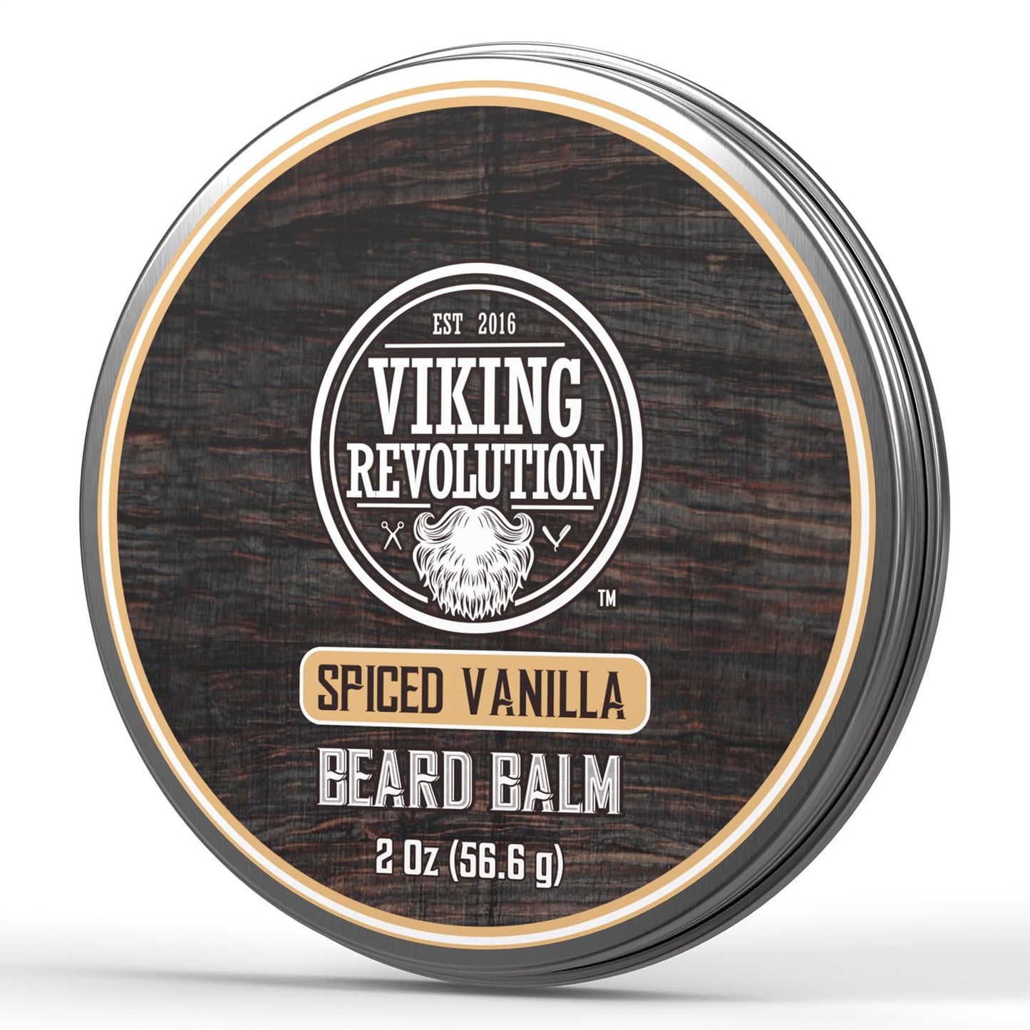 Viking Revolution Spiced Vanilla Beard Balm - Beard Butter with Argan Oil, Beard Softener for Men with Jojoba Oil - Beard Moisturizer for Men Beauty & Personal Care Viking Revolution
