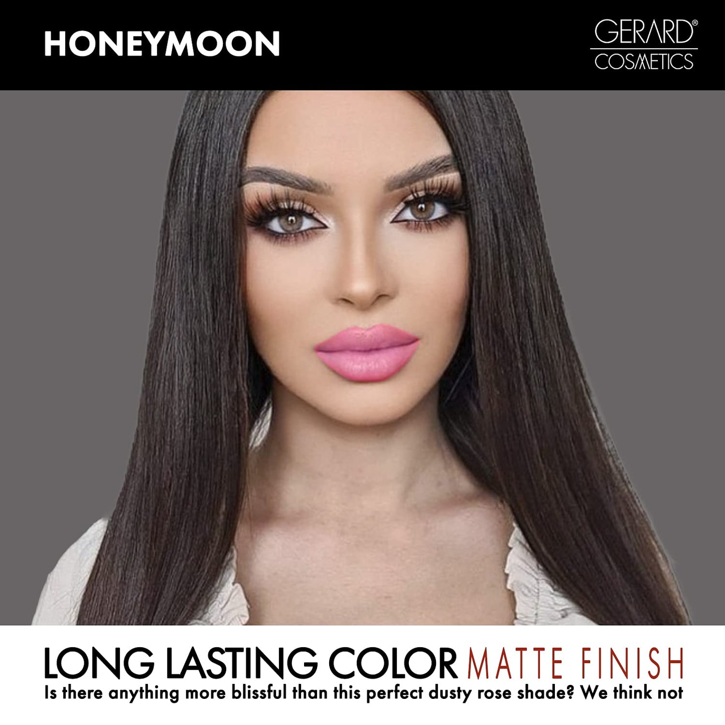 Gerard Cosmetics HydraMatte Liquid Lipstick Honeymoon, Pink Lipstick with Matte Finish, Long Lasting and Non Drying, Super Pigmented Fully Opaque Lip Beauty & Personal Care Gerard Cosmetics