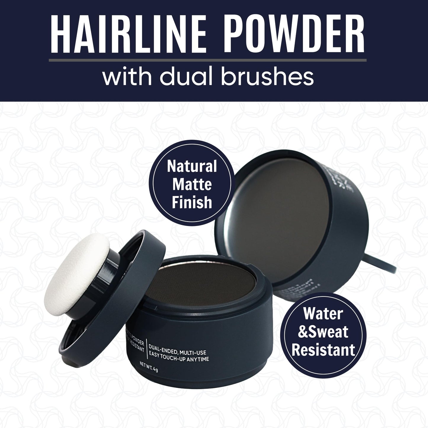 Puggaree Hairline Powder - Root Touch Up Hair Color for Gray Coverage, Bald Spot Concealer Hair Powder for Women & Men, Long-Lasting Root Cover Beauty & Personal Care Puggaree