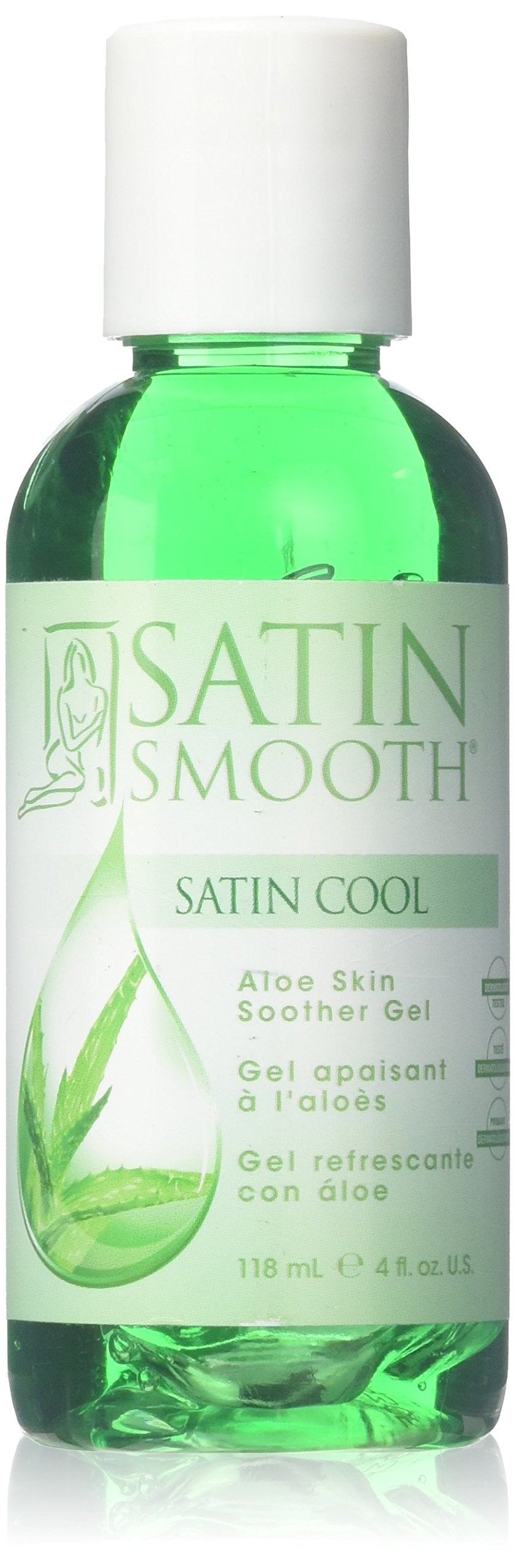 SATIN SMOOTH Cool Aloe Vera Skin Soother, 4.0 Ounce, 4 Fl Ounce Beauty & Personal Care SATIN SMOOTH