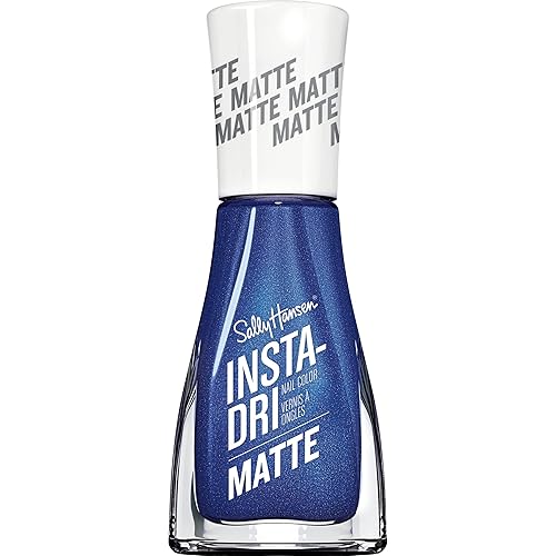 Sally Hansen Insta Dri Matte Metallics, Blue Steel, 0.31 Fl Oz (Pack of 1) Beauty & Personal Care Sally Hansen