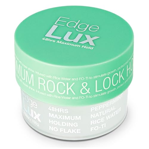 Lux Collection Edge Control Gel for 4C Hair - 48 Hour Maximum Hold Edge Control, Edge Lux with Castor Oil, Keratin & Biotin, Non-Flaking Styling Gel Beauty & Personal Care Lux Collection