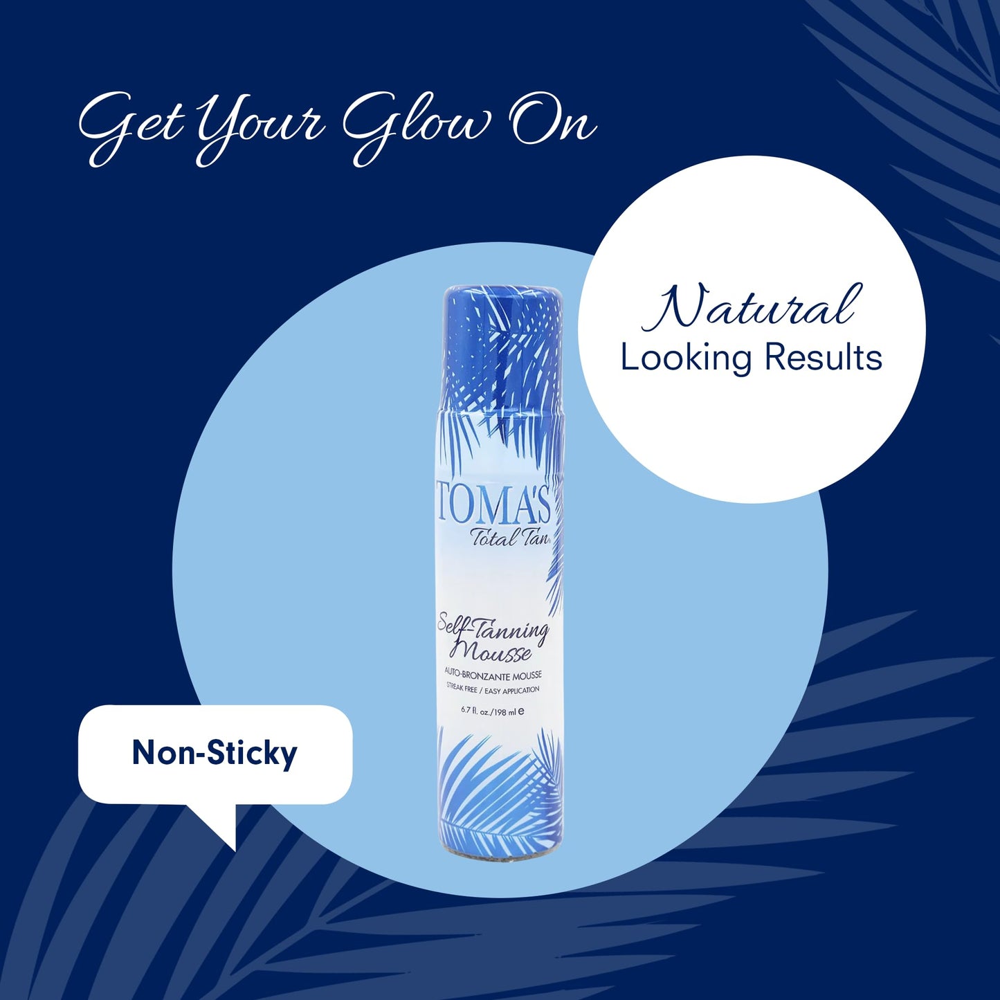 Toma's Total Tan Mousse Instant Sunless Tanner - Whole Body Self-Tanning for Women & Men, Natural Looking Golden Bronze Color Streak-Free Application Beauty & Personal Care TOMAS TOTAL TAN