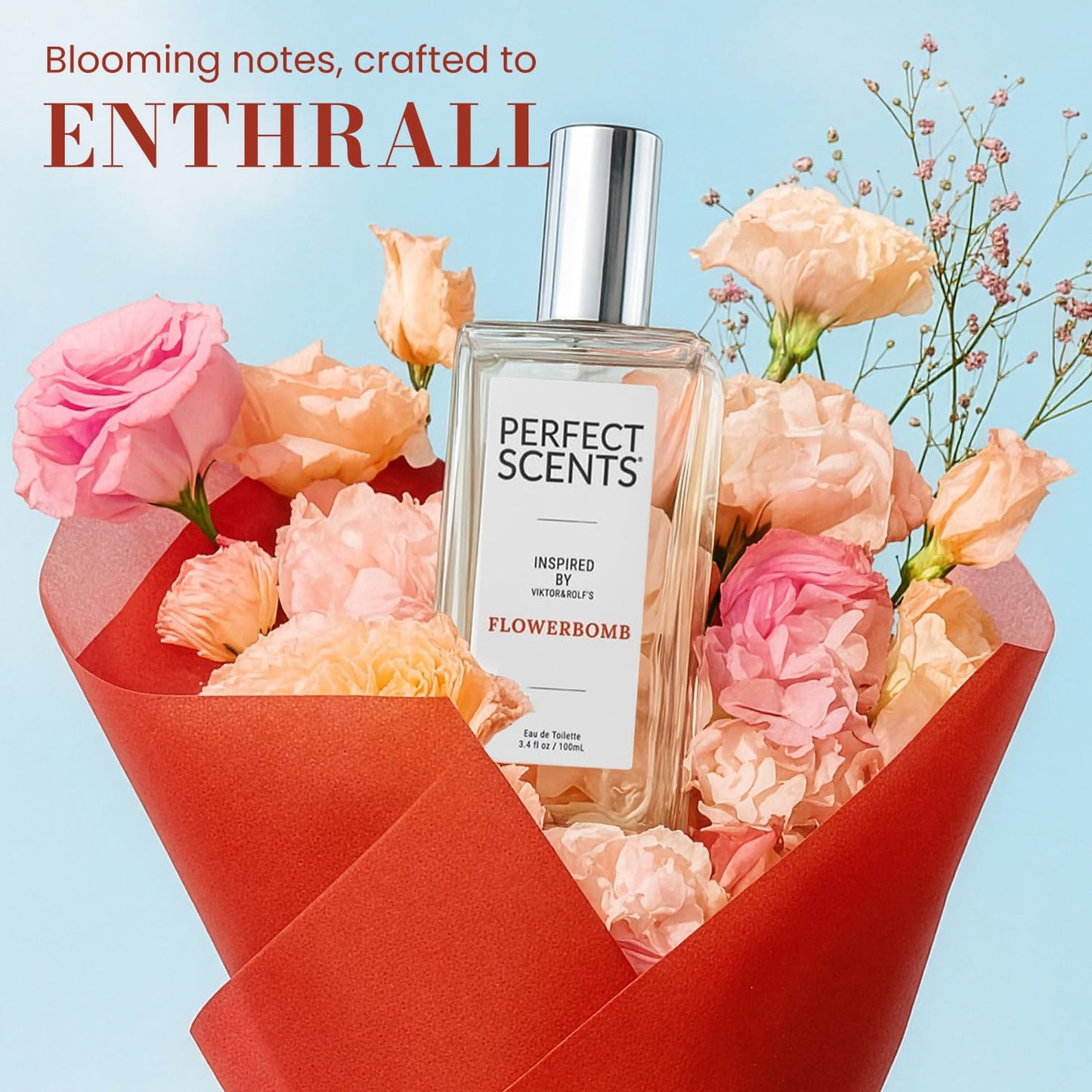 Perfect Scents Fragrances | Inspired by V&R’s Flowerbomb | Women’s Eau de Toile?e | Vegan, Paraben, Phthalate Free | Never Tested on Animals | 3.4 Fl Beauty & Personal Care Perfect Scents