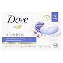 Dove Beauty Bar Gentle Cleanser Moisturizes To Calm Skin Anti-Stress Cream Bar Gentle Bar Soap Cleanser Made With 1/4 Moisturizing Cream 3.75 oz, 4 Beauty & Personal Care Dove